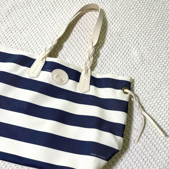 Dooney & Bourke Handbags - Dooney Bourke Braided Sullivan Shopper Striped Tote Shoulder Bag